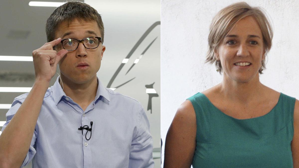 Íñigo Errejón y Tania Sánchez juntos en un fotomontaje.