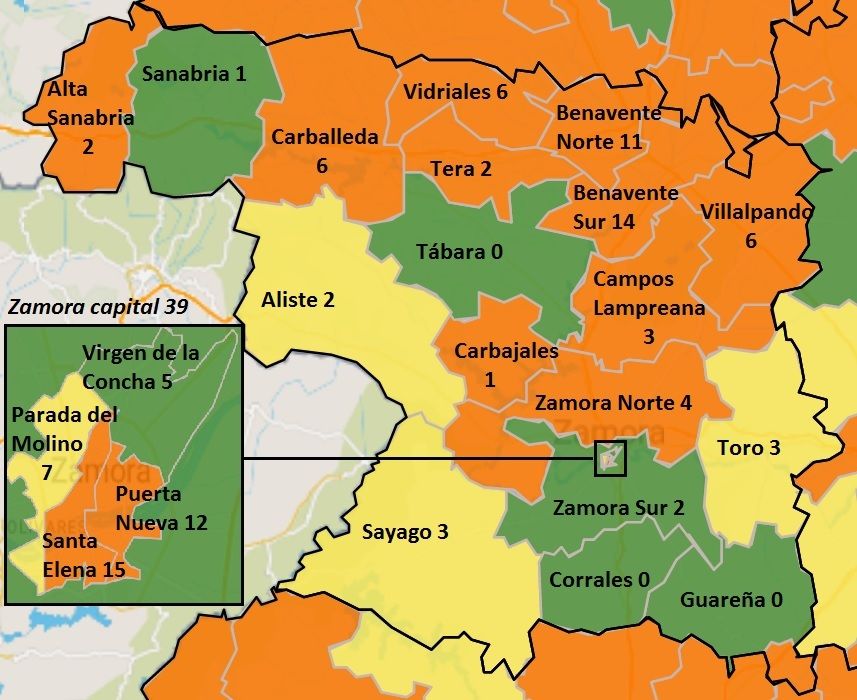 Mapa de contagios actualizado a fecha de hoy, domingo, 30 de agosto