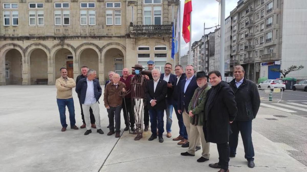 Encuentro, en la mañana de ayer, de la comisión transfronteriza de apoyo al Camiño da Geira.