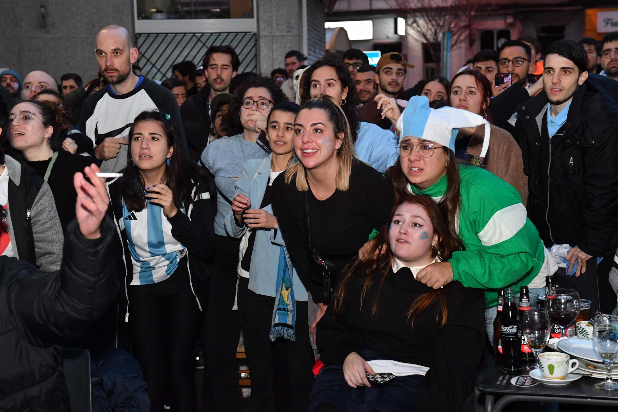 A Coruña celebra la victoria de Argentina en el Mundial