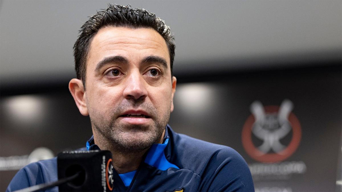Xavi, en rueda de prensa