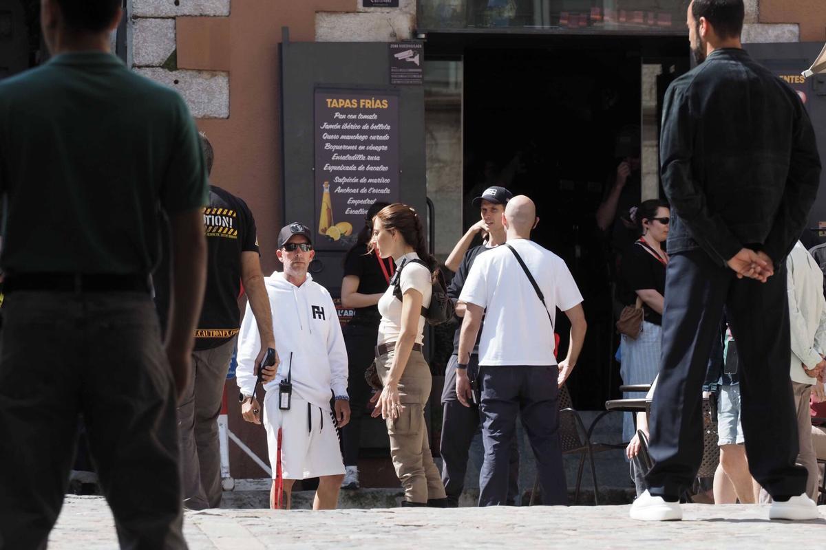 Primer dia del rodaje de una pelicula de Tomb Raider, producida por Amazon Prime Video, en diferentes localizaciones del Barri Vll de Girona. Pere Duran / Nord Media