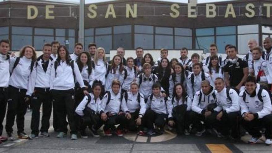El Valencia viajó a San Sebastian junto a las chicas del Valencia Femenino.