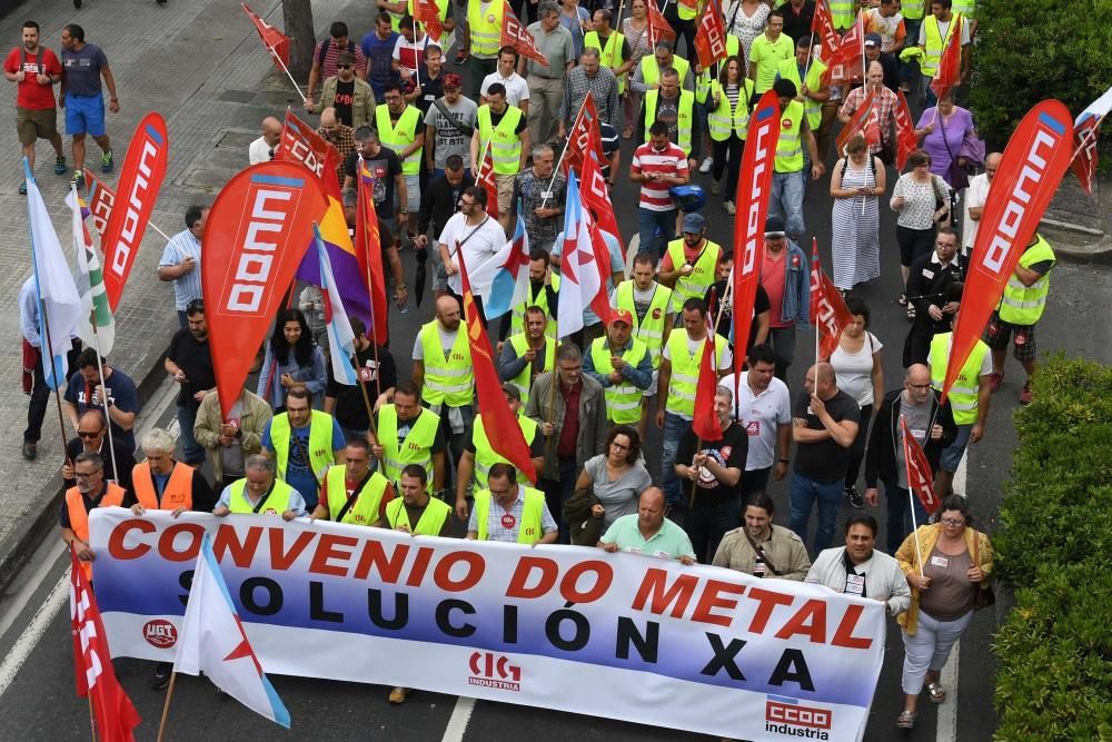 La protesta cortó el tráfico en el centro de la ciudad y provocó grandes retenciones de vehículos.