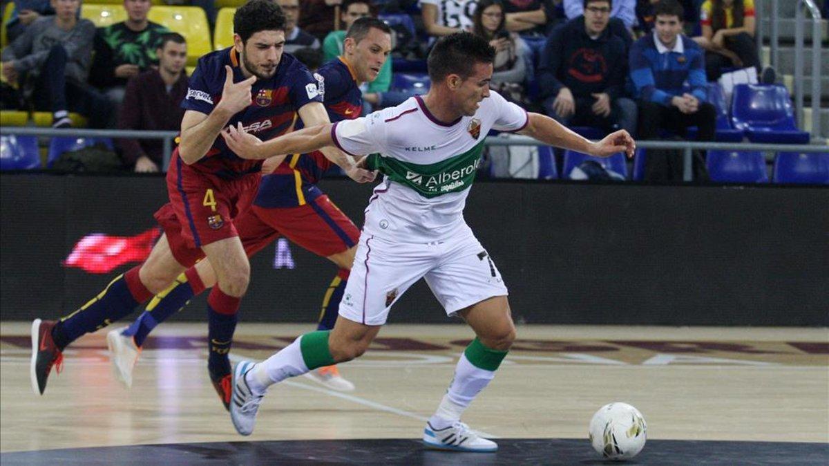 El Elche FS, en una visita liguera al Palau