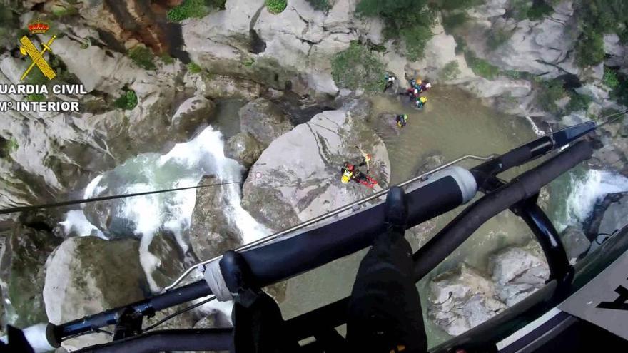 Rettungseinsatz im Torrent de Pareis.