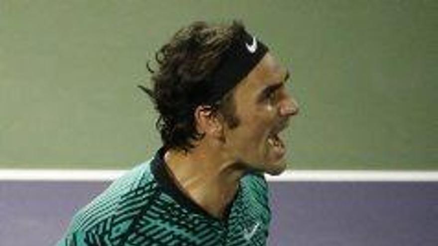Federer, en un gran moment