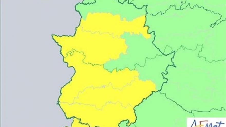 Extremadura estará en riesgo por lluvias y tormentas todo el fin de semana