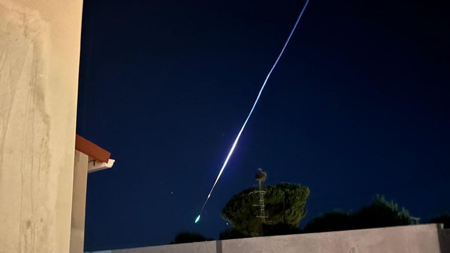 Así se vio el meteorito en Extremadura