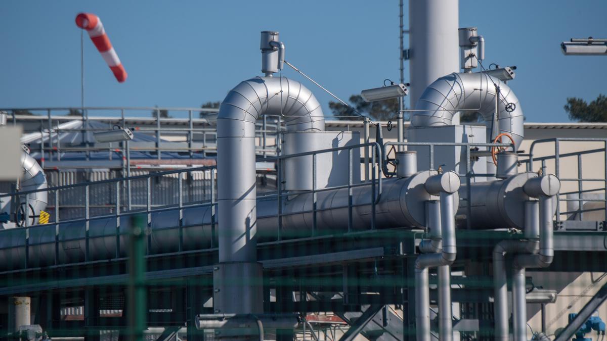 Instal·lacions del gasoducte Nord Stream 1 a Lubmin, Alemania