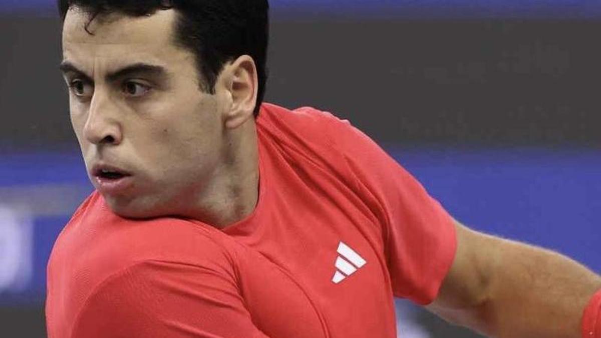 Jaume Munar, durante su partido.