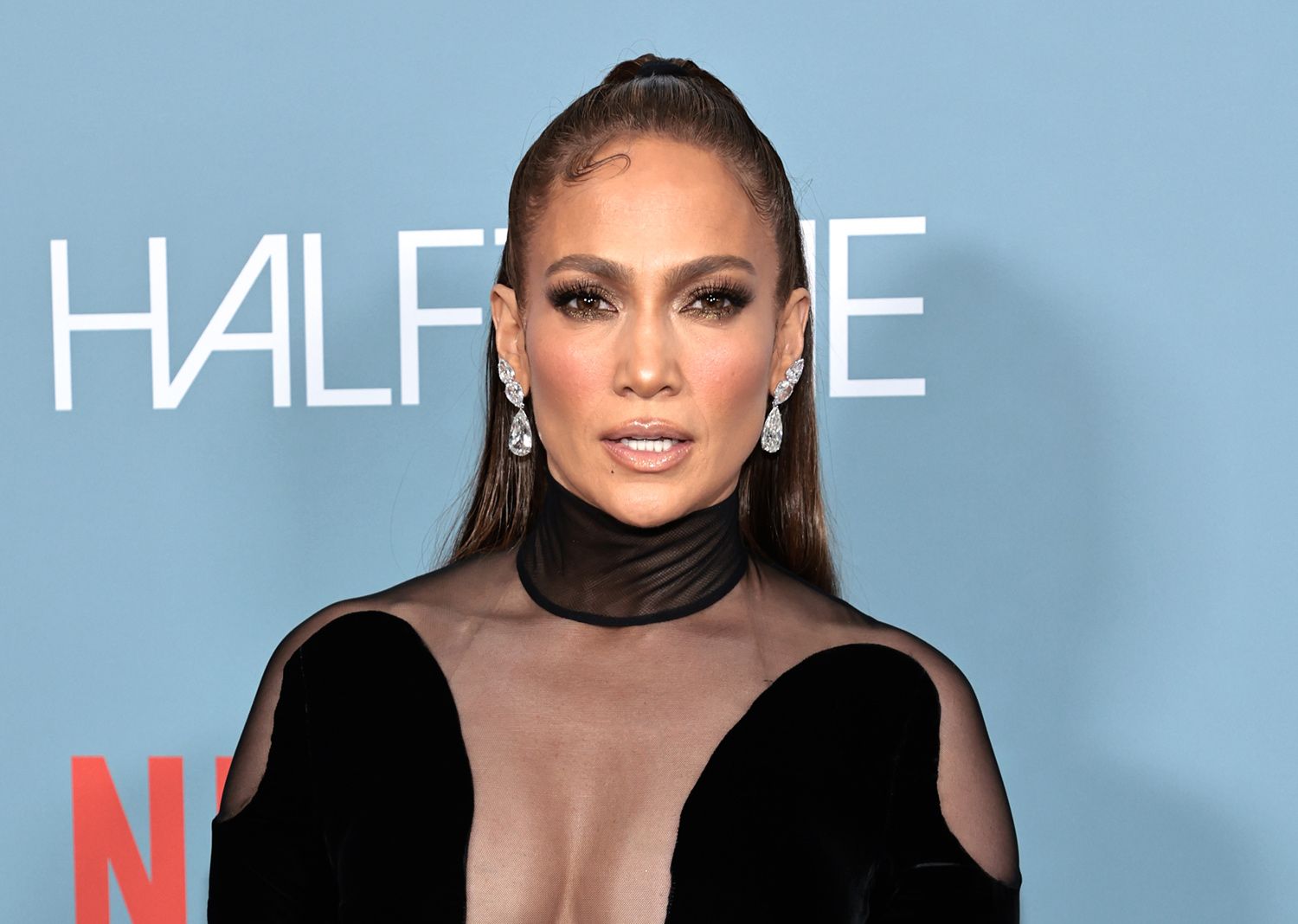 Jennifer Lopez en el Festival Tribeca con labios gloss