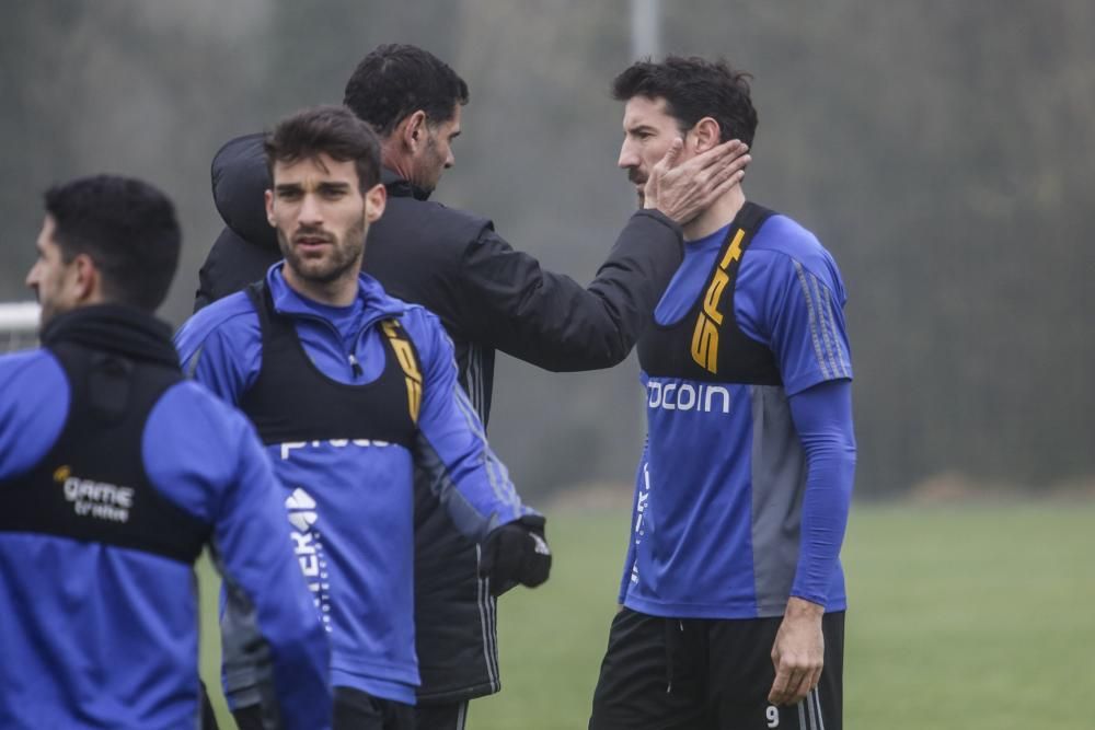 Entrenamiento del Real Oviedo,.