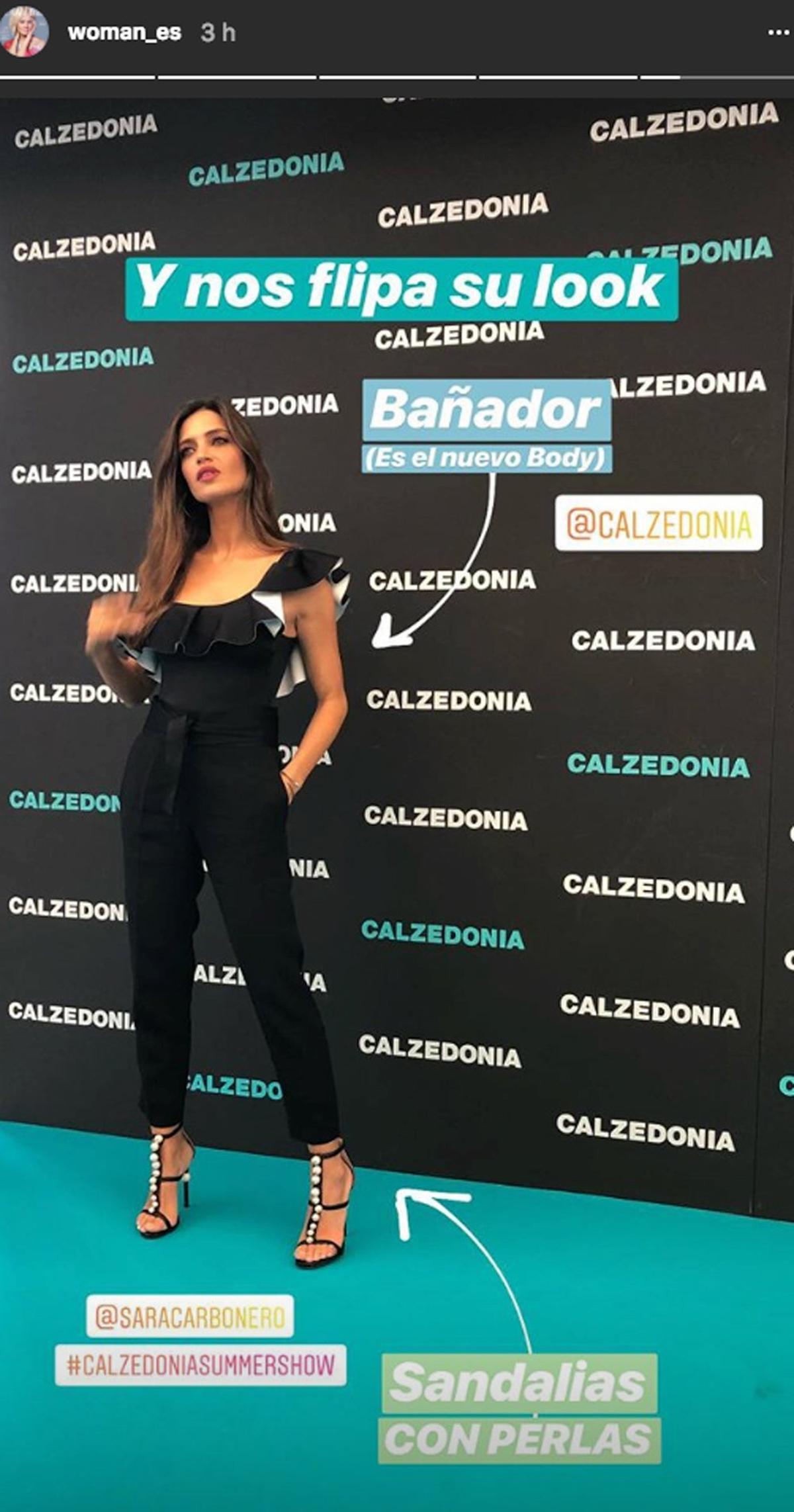 Sara Carbonero en el evento de Calzedonia