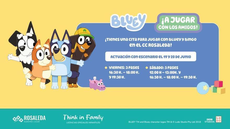 Málaga se llena de diversión en junio con la llegada de Bluey y Bingo a Rosaleda