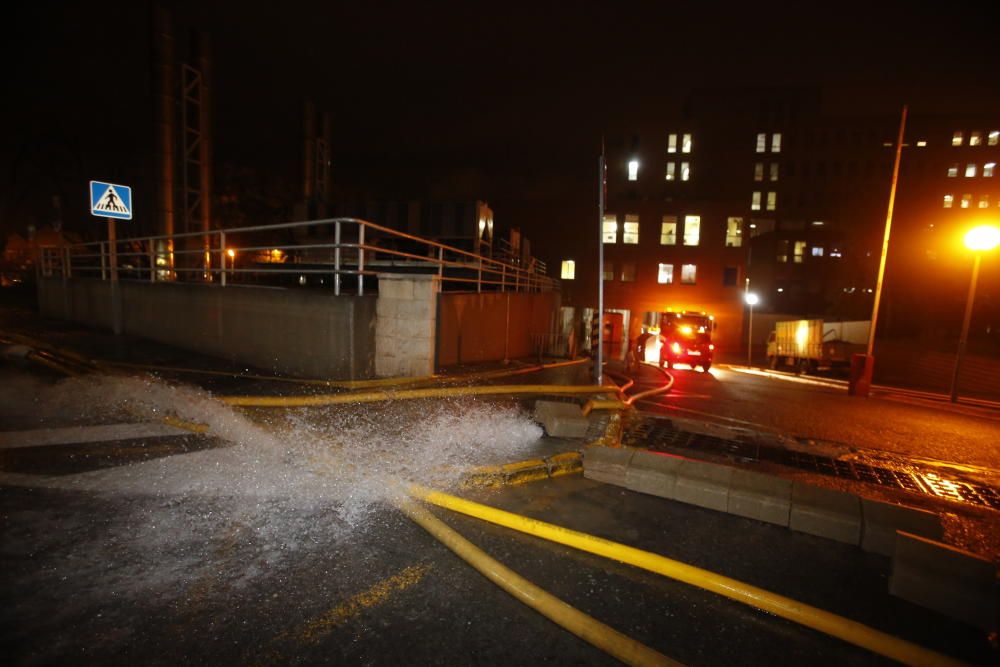 El Hospital de San Juan ha tenido problemas con la fuerte lluvia.