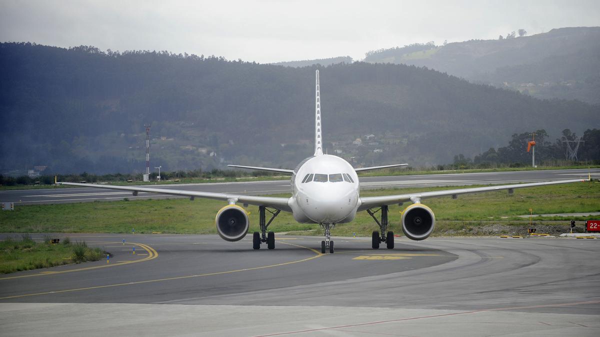 Avión de Vueling en Alvedro.