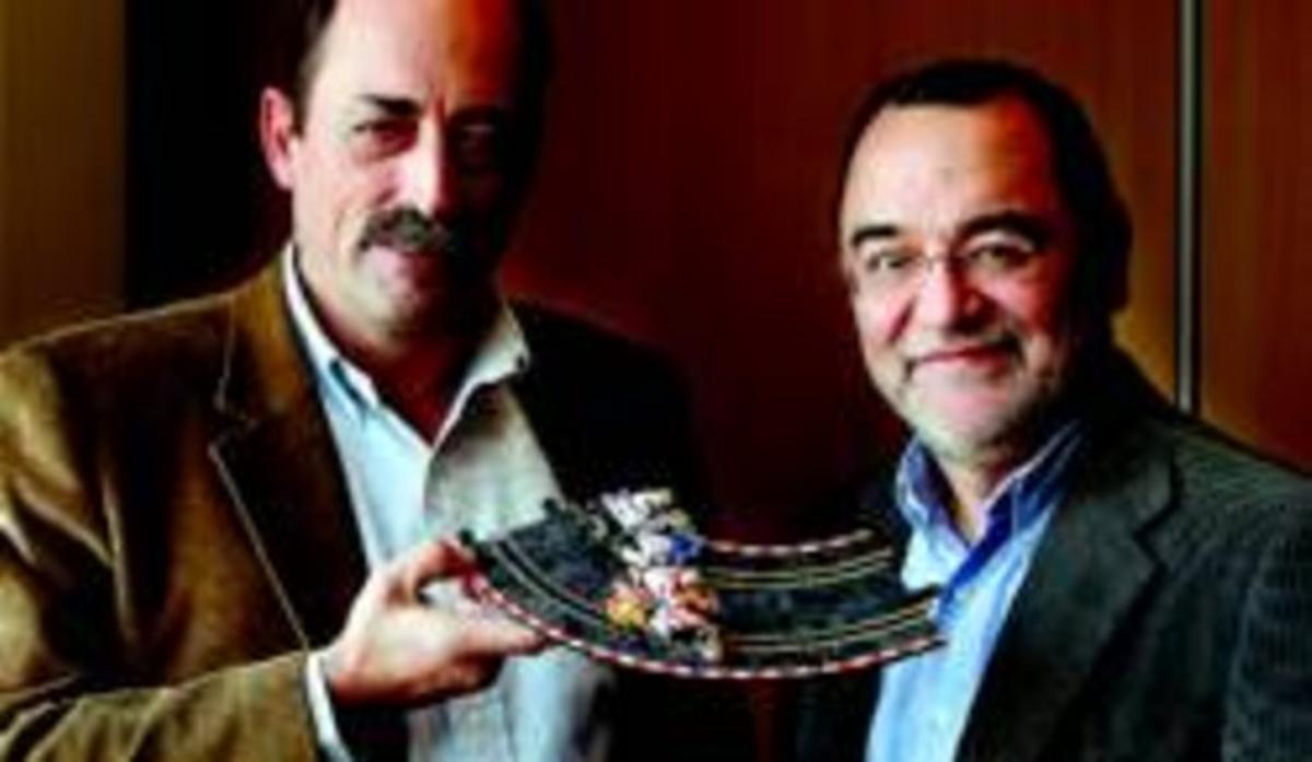 Lluís M. Arnau (esquerra) i Sergi Pastor, de Tecnitoys. Lluís M. Arnau (esquerra) i Sergi Pastor, de Tecnitoys.