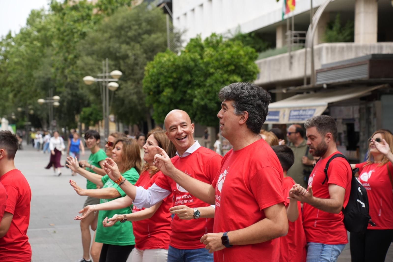 El flahmob por la donación de órganos, en imágenes