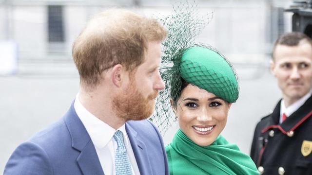 Una imagen de Meghan Markle y el príncipe Harry.
