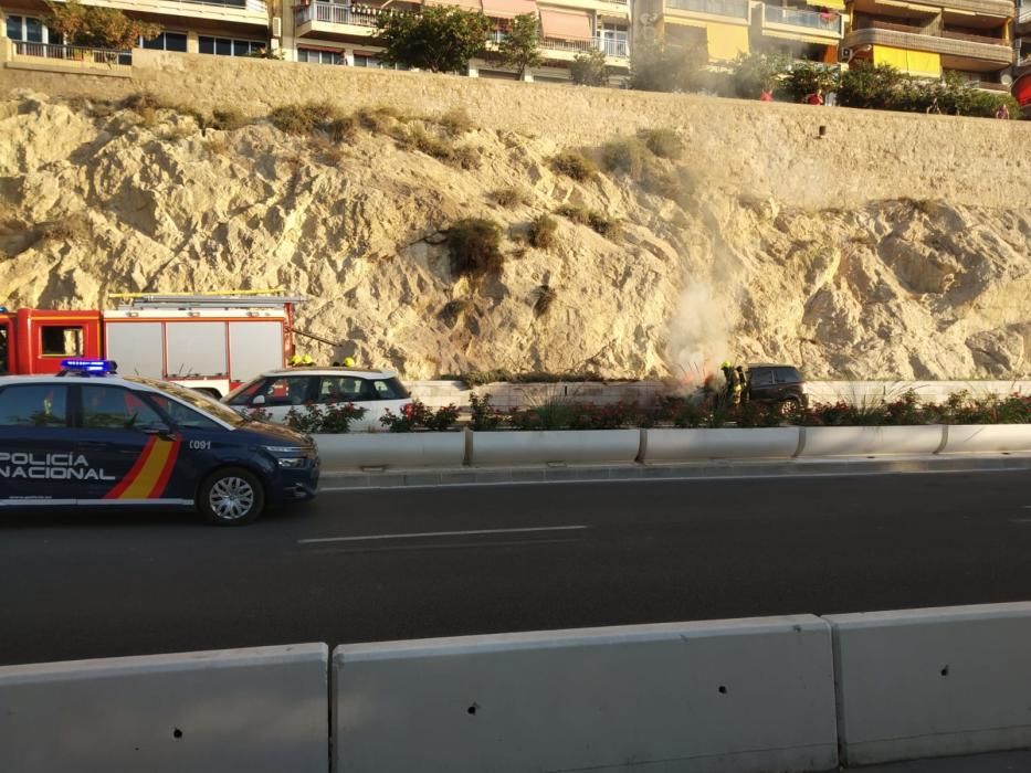El suceso no ha causado heridos pero sí ha provocado retenciones en sentido Alicante