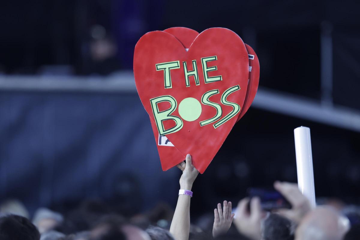 Bruce Springsteen en concierto en el Estadi Olimpic de Barcelona