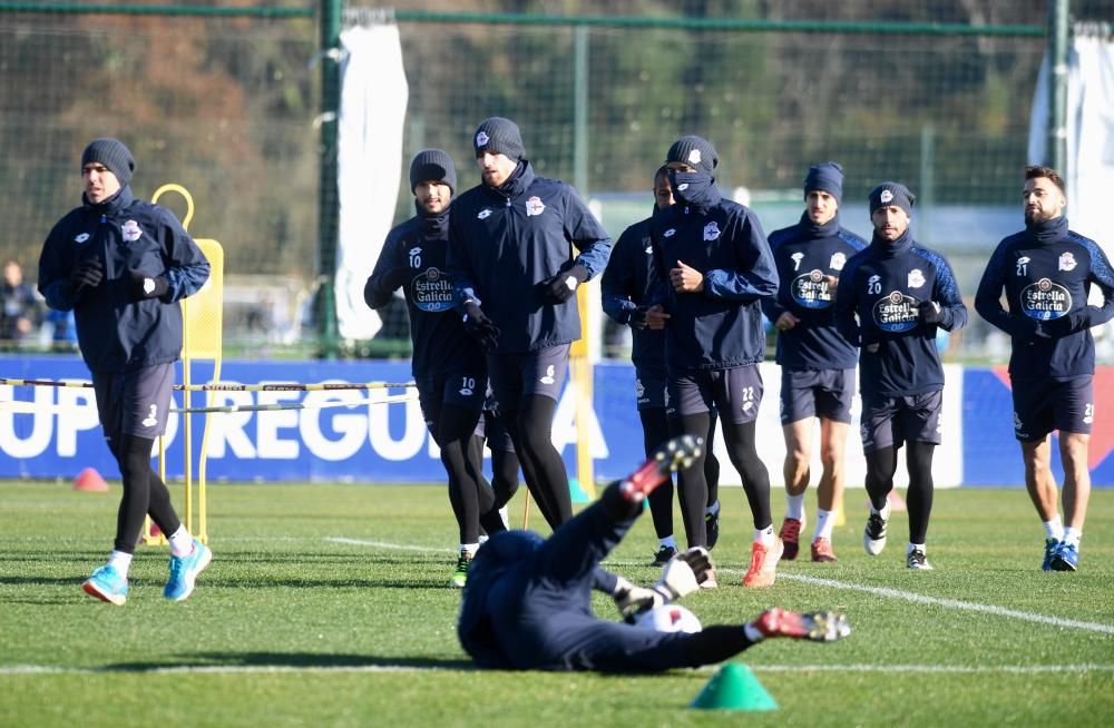 El Dépor trabajar tras empatar ante el Espanyol