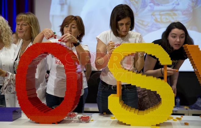 Leo Messi en la colocación de la primera piedra del SDJ Pediatric Cancer Center de Barcelona en el Hospital Sant Joan de Déu