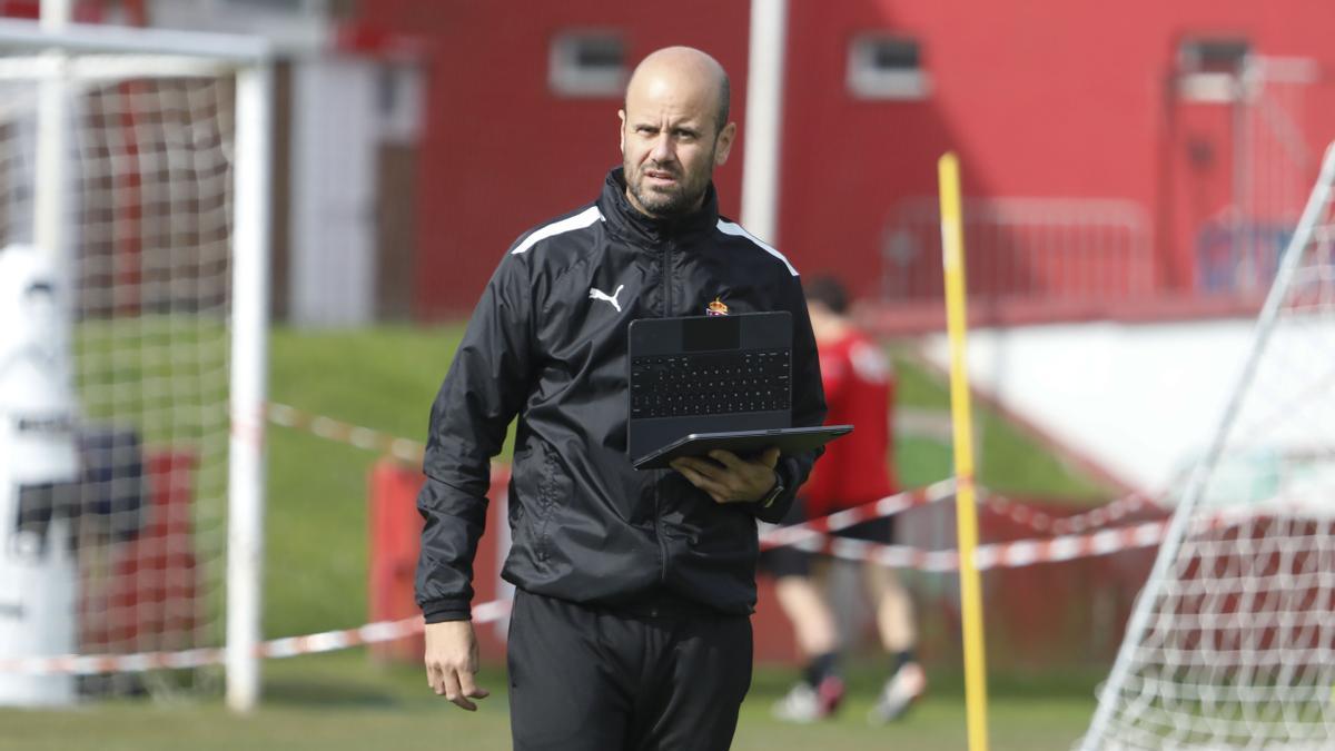 UN MOMENTO DEL ENTRENAMIENTO. MIGUEL ANGEL RAMIREZ