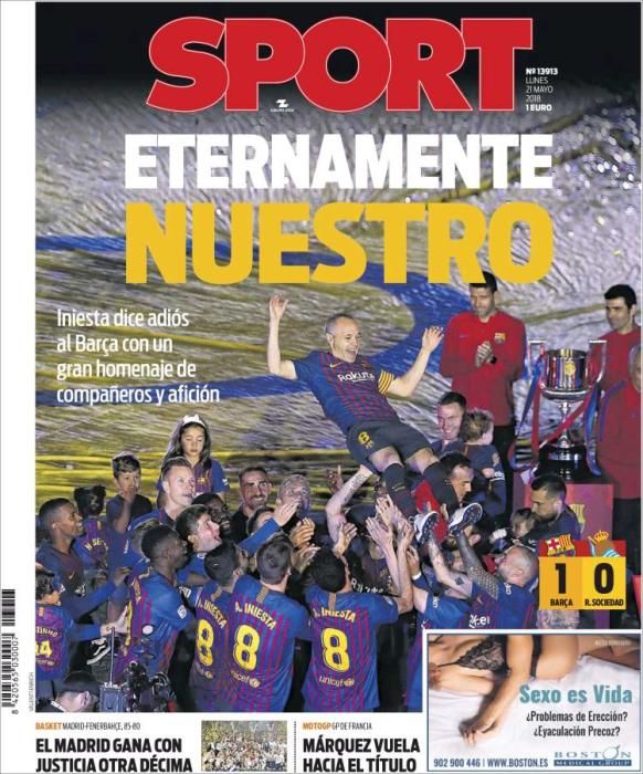 Portadas deportivas del lunes 21 de mayo