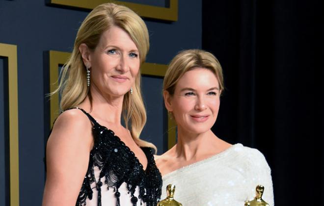 Laura Dern y Renee Zellweger en los Oscar 2020