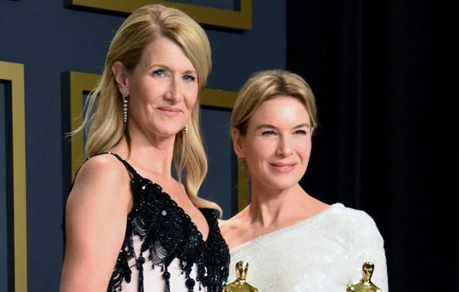 Laura Dern y Renee Zellweger en los Oscar 2020