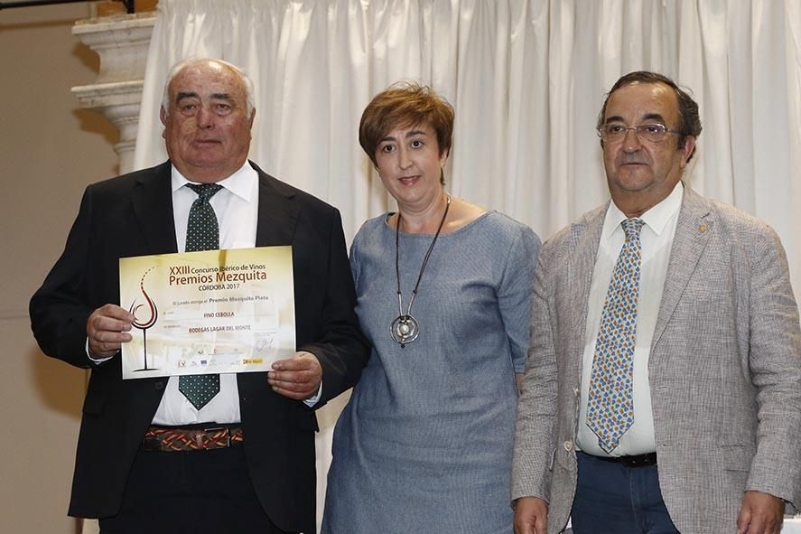 Los ganadores de los premios Mezquita a los mejores vinos de España.