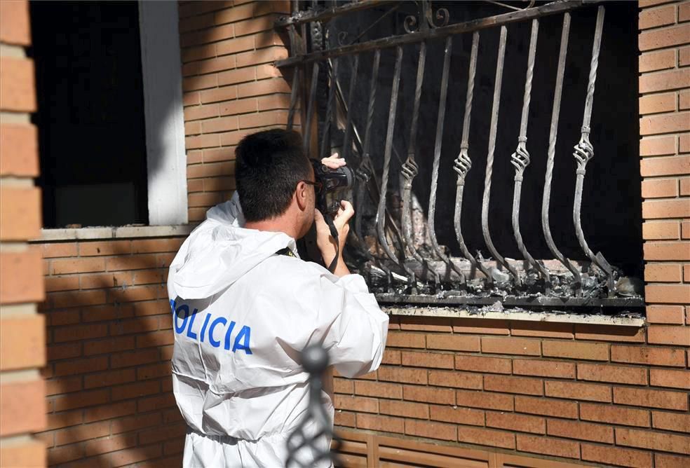 Incendio en una vivienda de La Paz