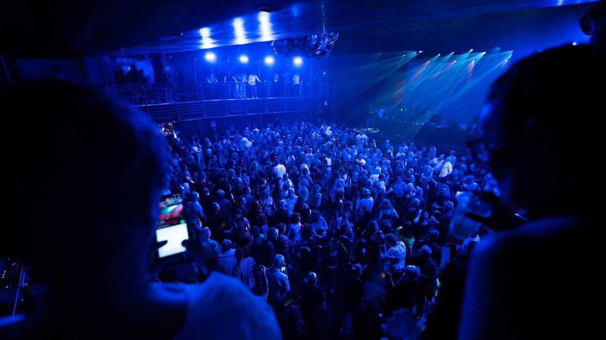 Pista de baile de una discoteca en Barcelona.