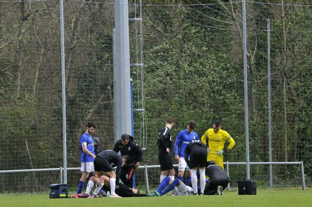 El partido entre el Oviedo B y el Avilés, en imágenes