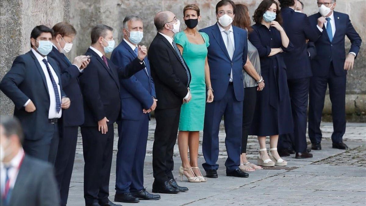 Varios presidentes autonómicos, en la conferencia de San Millán de la Cogolla (La Rioja)