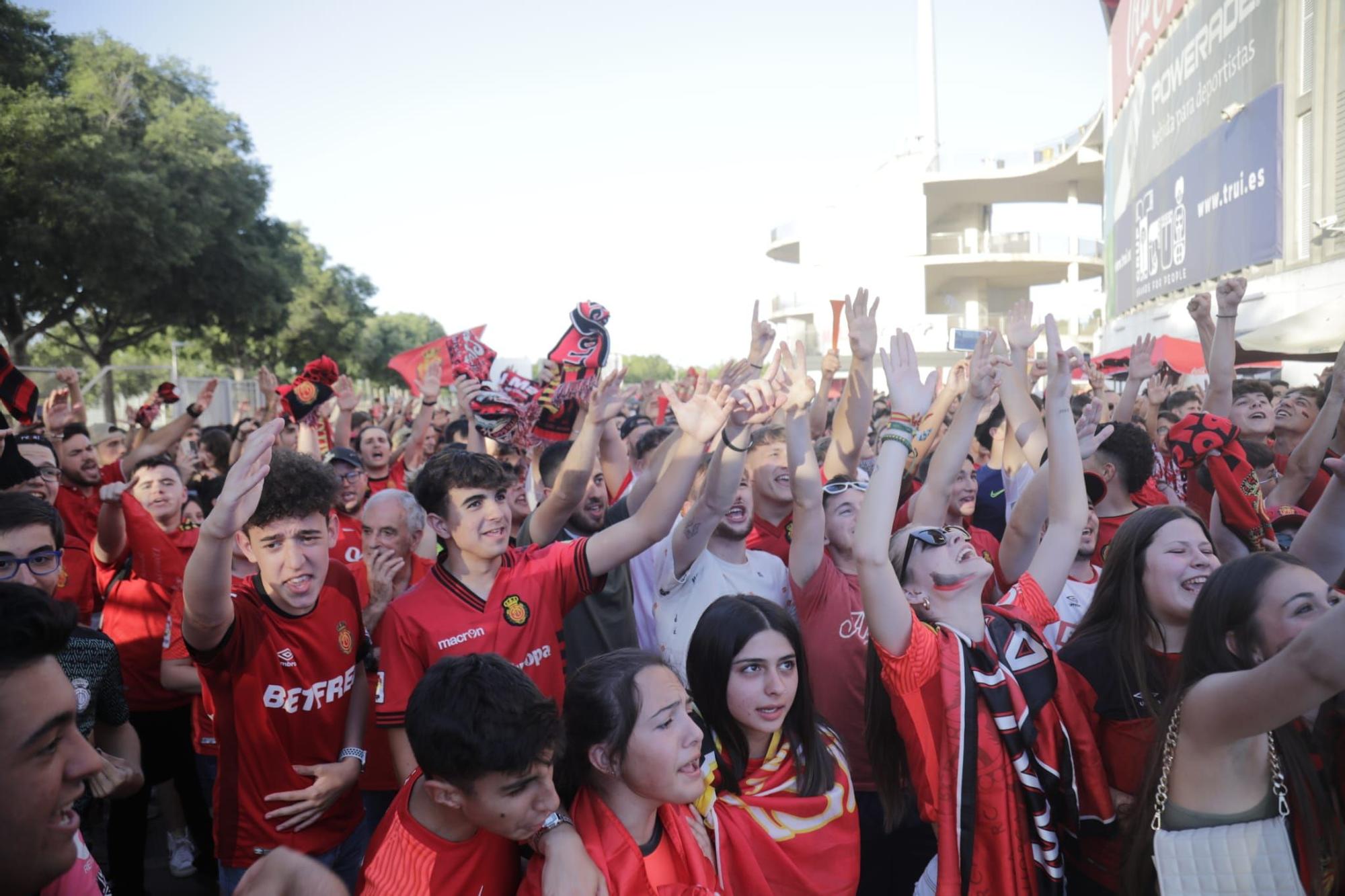 Así están viviendo el partido en el Mallorcafé