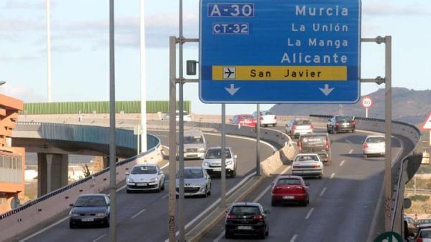 Entrada a Cartagena por la autovía.