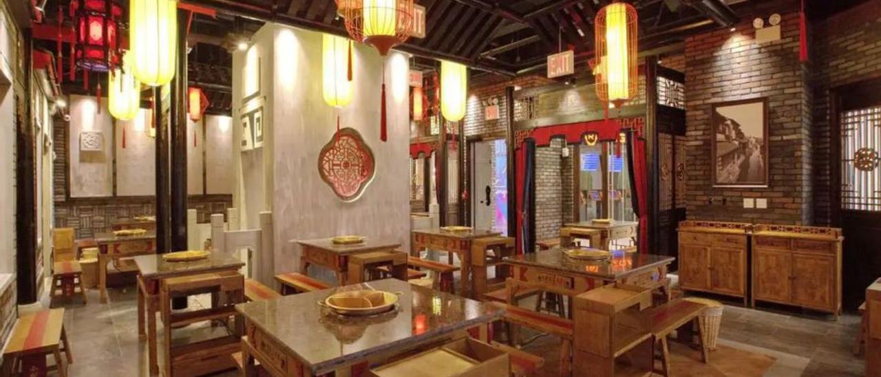 Uno de los restaurantes de la cadena Xiaolongkan en el mundo.