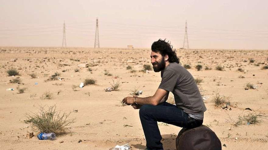 Manu Brabo, en una fotografía durante una viaje por Libia.