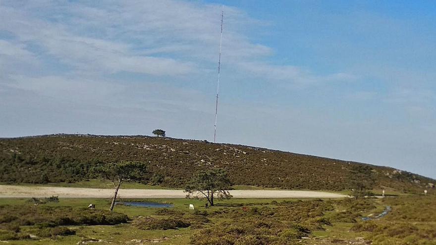 La antena meteorológica colocada en el Alto da Groba para realizar mediciones.   | // IEM