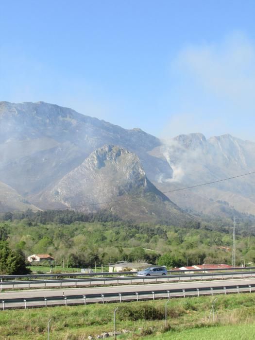 Incendios zona de Llanes.