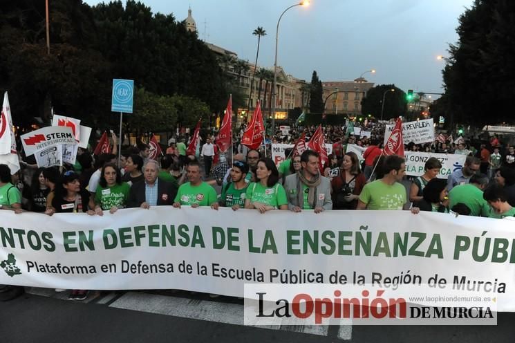 Manifestación contra la LOMCE en Murcia