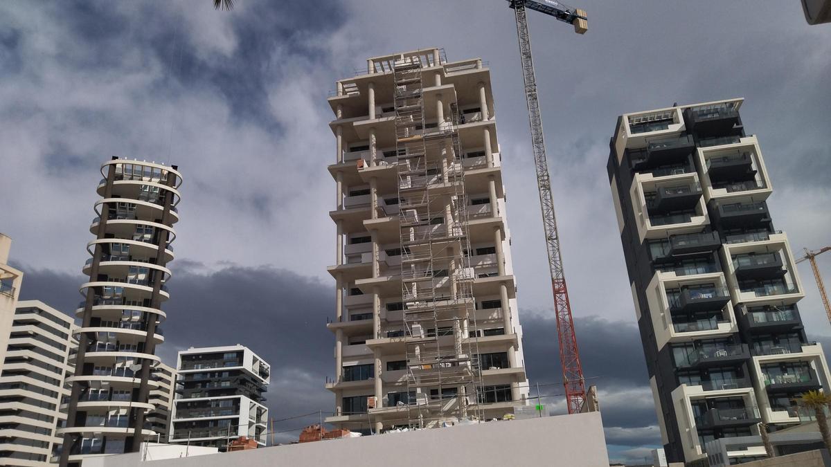 Edificios en construcción en Calp