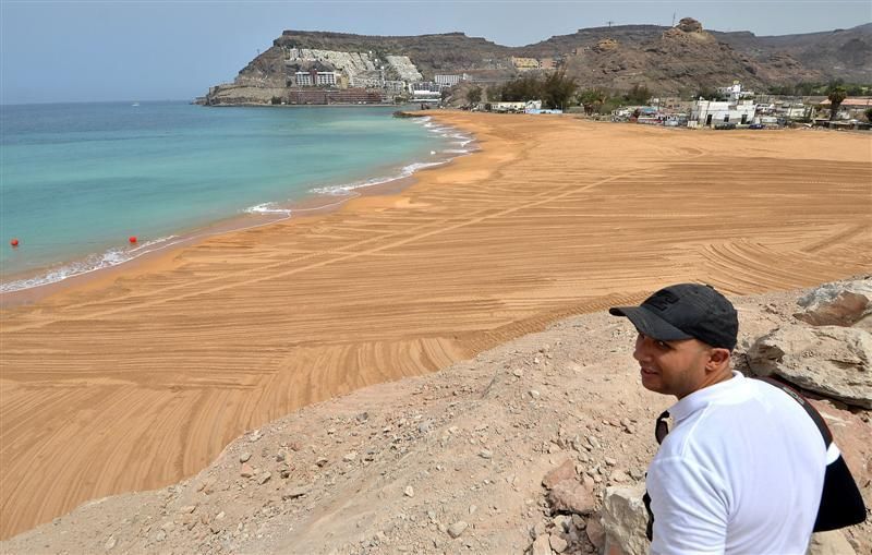 Visita de la Feht a la nueva Playa de Anfi Tauro