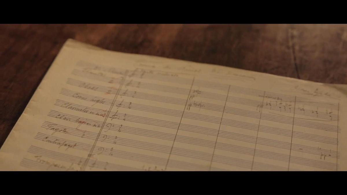 Un fotograma de una partitura de Óscar Esplá