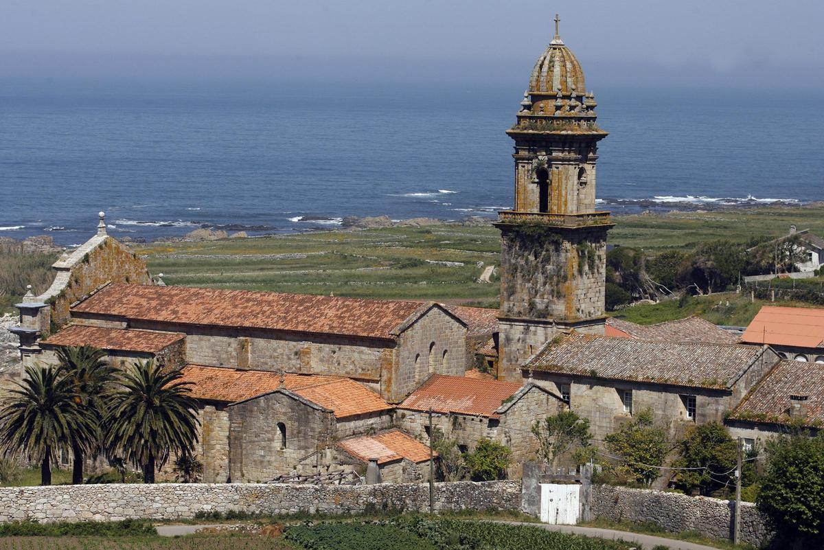 El Monasterio de Santa María la Real de Oia, en Pontevedra, donde se encuentran las paredes con los grafitis de los presos.