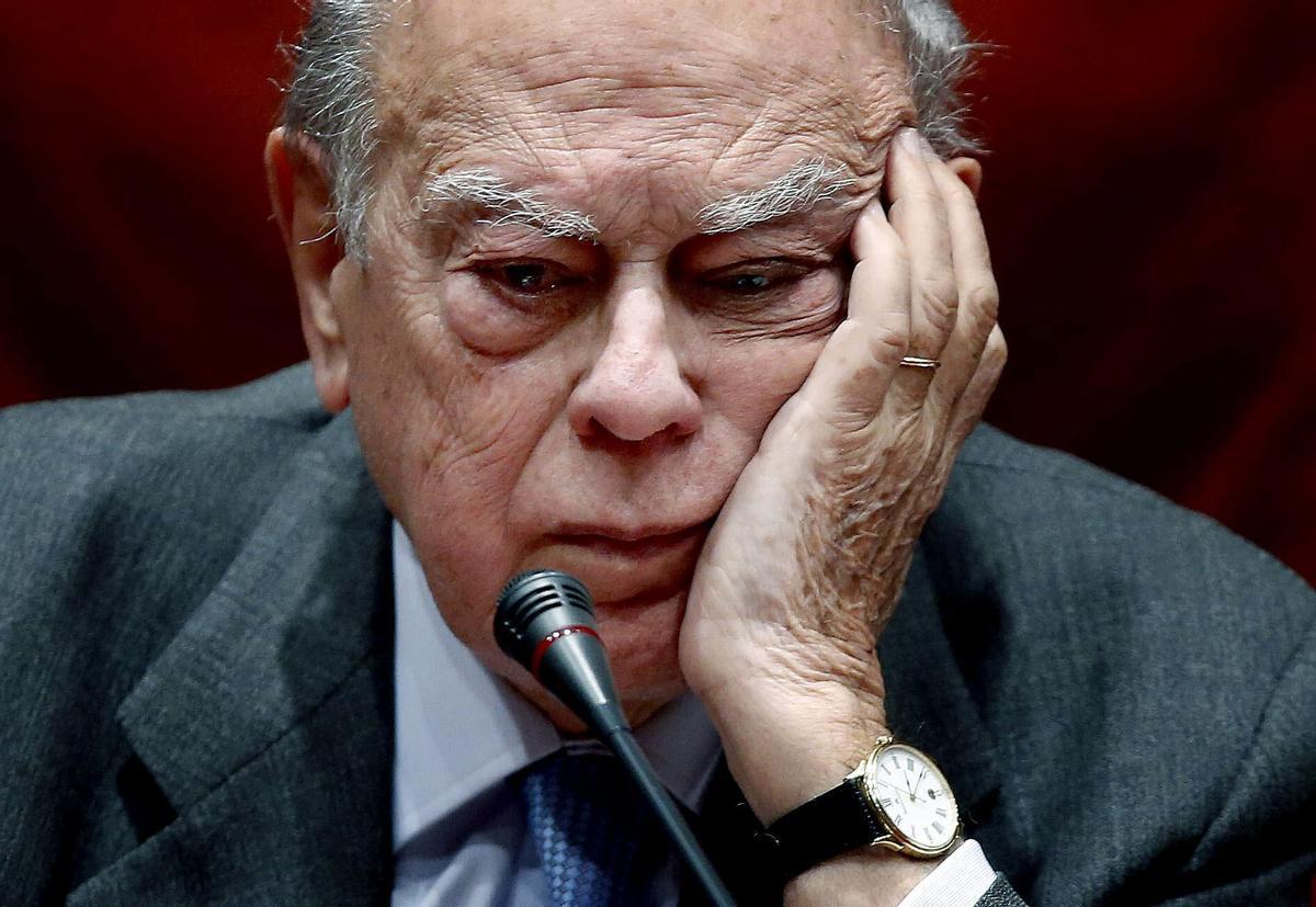 El expresidente de la Generalitat de Cataluña, Jordi Pujol, durante una comparecencia en el Parlament