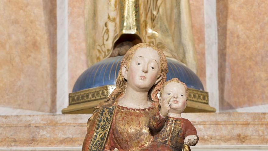 La Virgen con el Niño restaurada.